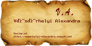 Vásárhelyi Alexandra névjegykártya